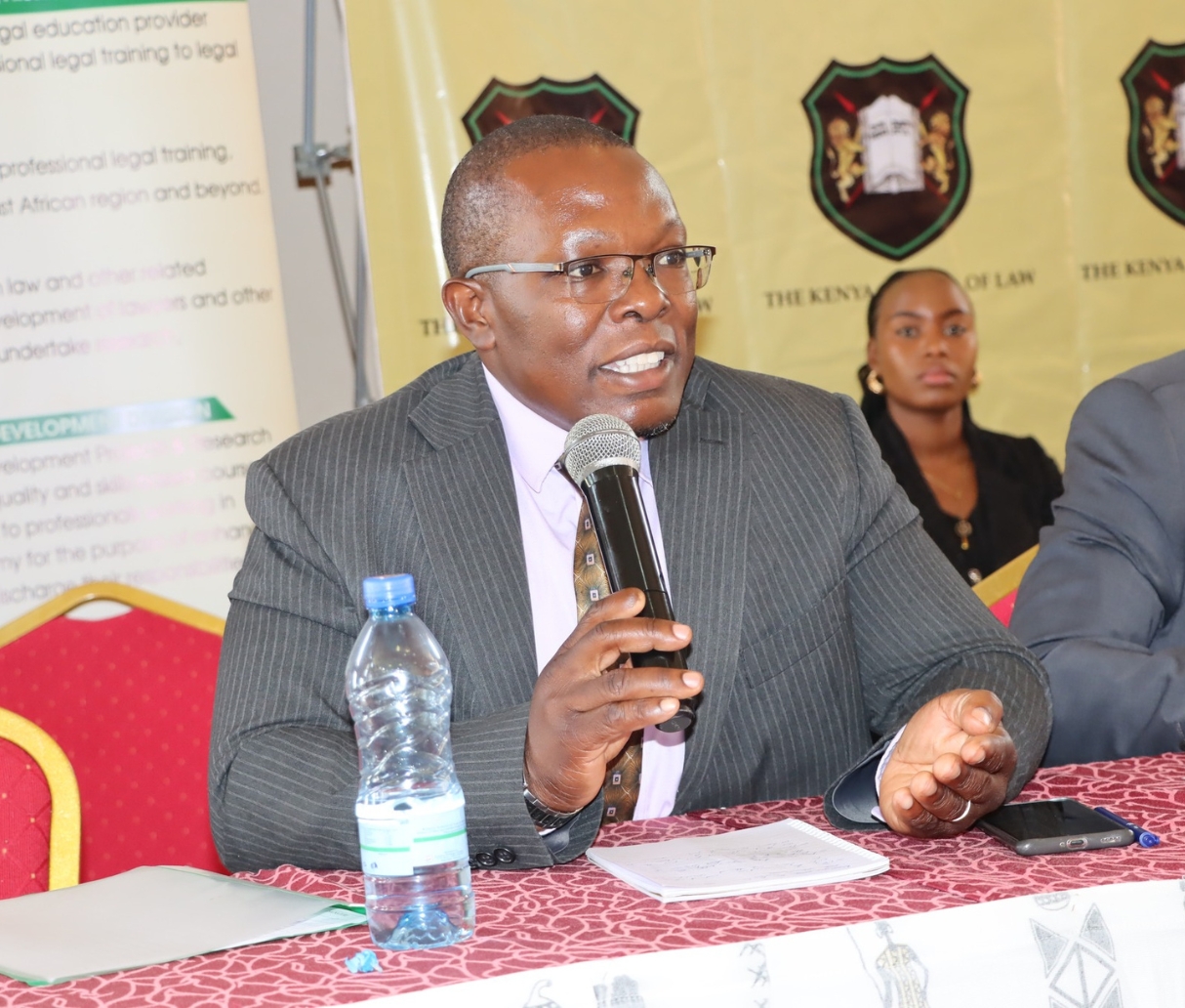 Council of Legal Education CEO Addressing ATP 2026 - 2027 Cohort at Kenya School of Law