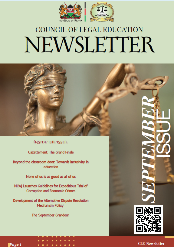 CLE Newsletter- September 2025 issue